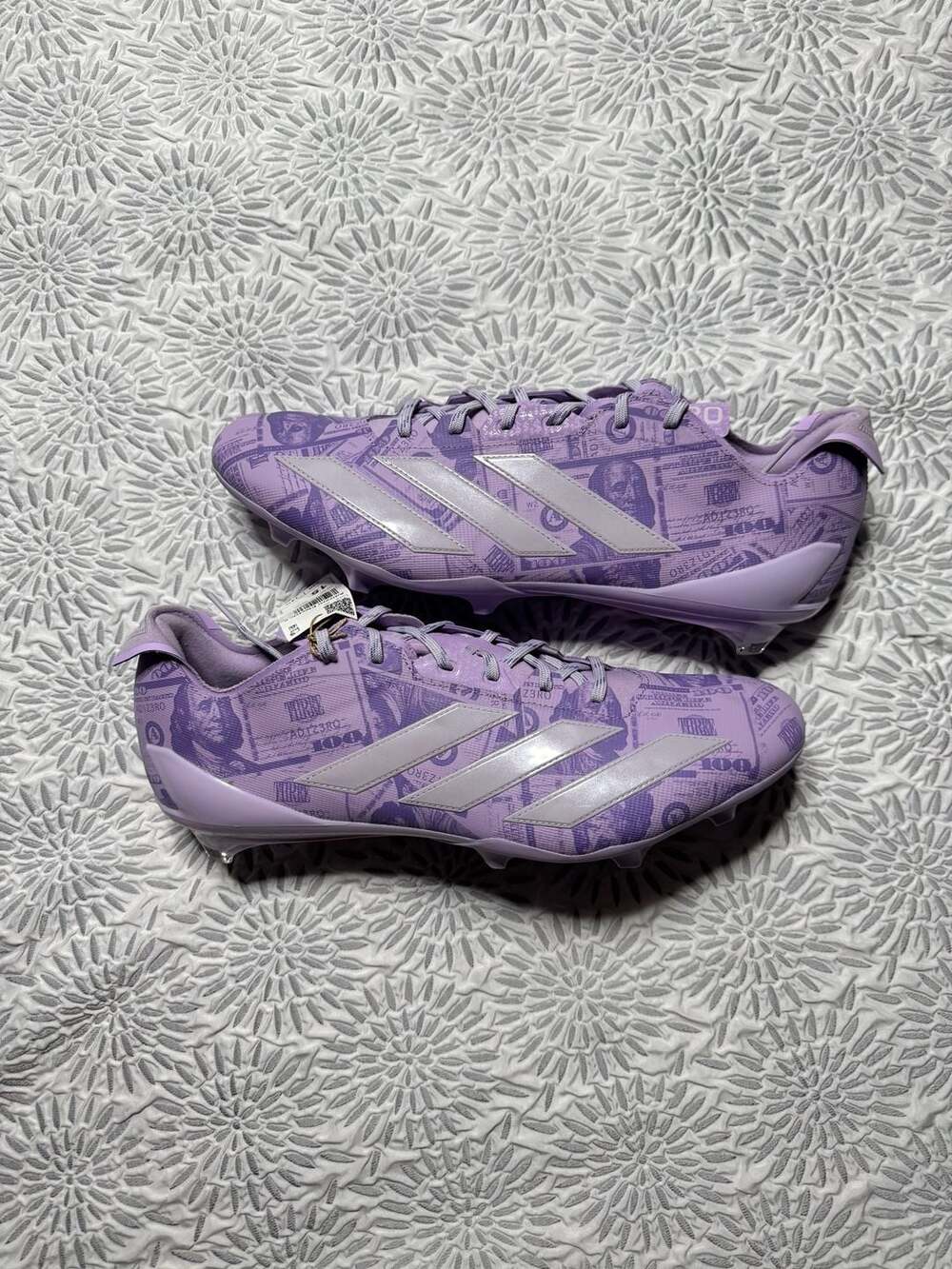 Adidas Adizero Electric II Currency Neutral Football Cleats Purple 15M JQ6685